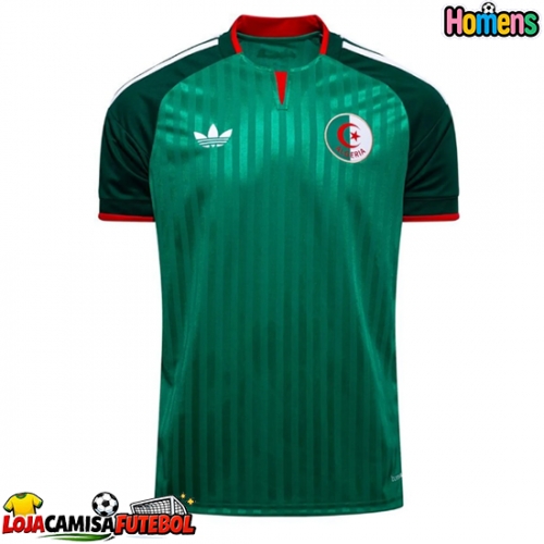 Camisa de Futebol Argélia Equipamento Secundário Mundo 2026 Manga Curta